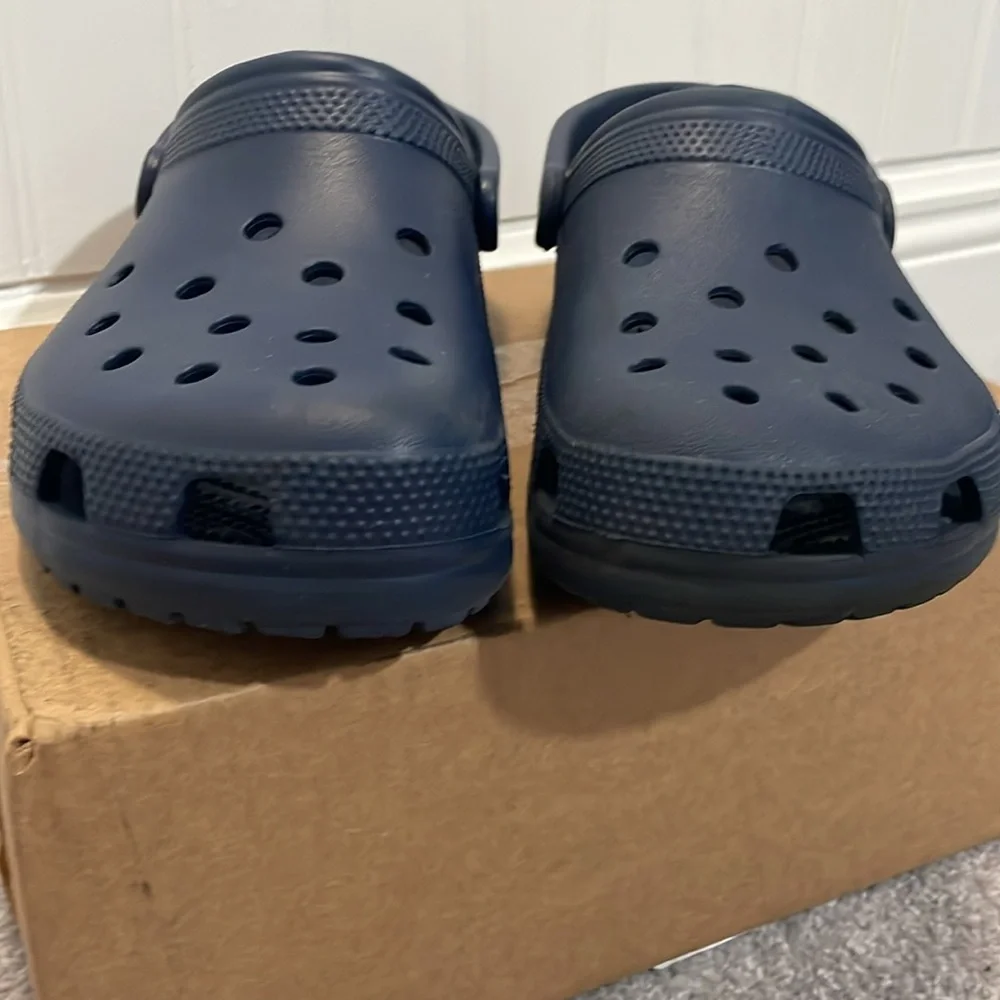 Crocs classic clog navy shoe unisex men’s 8 women’s 10 - Picture 7 of 8